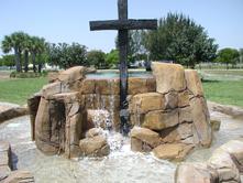 church rock waterfall