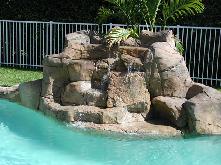 rockfall  swimming pool